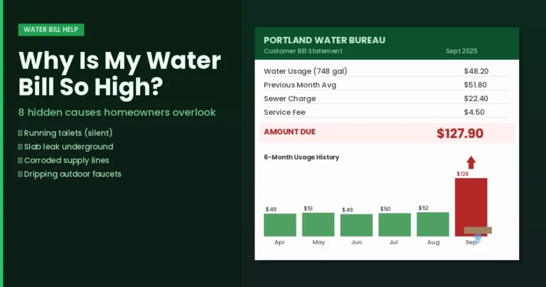 Why Is My Water Bill So High? 8 Hidden Causes to Check