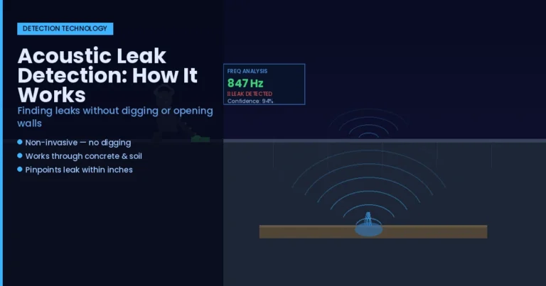 Acoustic Leak Detection: How It Works and Why It Finds Leaks Without Digging